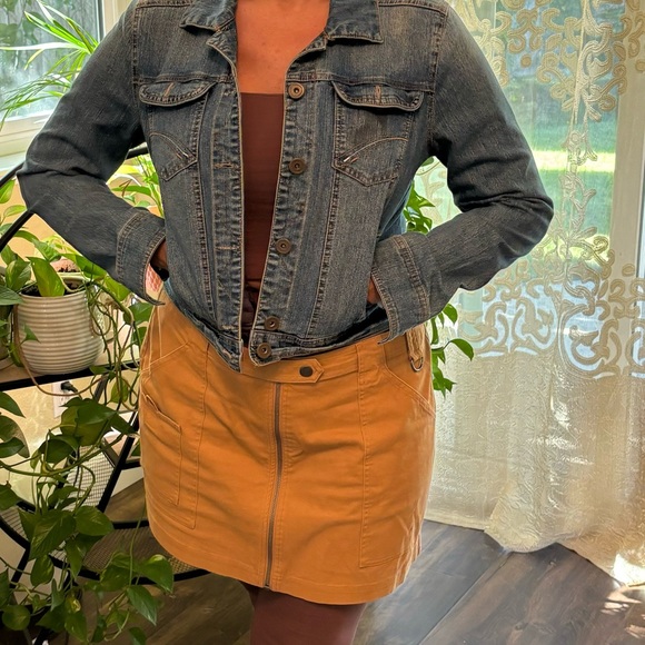 Anthropology jeans crop jacket size L - Picture 3 of 4